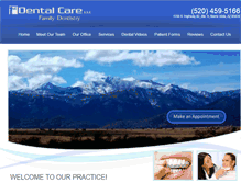 Tablet Screenshot of 1stdentalcare.net